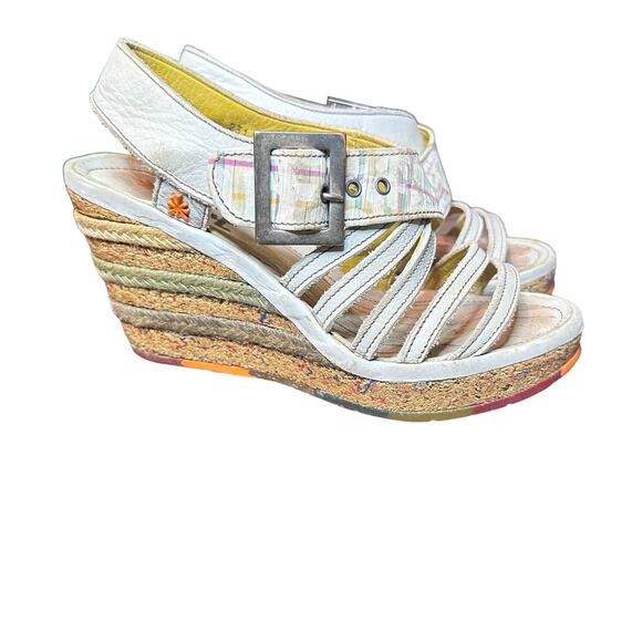 The Art Company Multicolor Graffiti Wedge Sandals - Size 7.5 - Picture 1 of 16